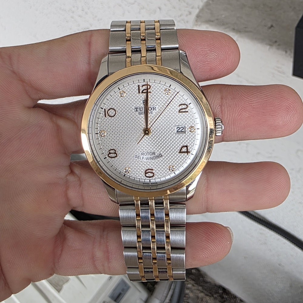 Tudor Two-Tone Silver and Gold Jubilee Bracelet Dress Watch - Picture 5 of 5
